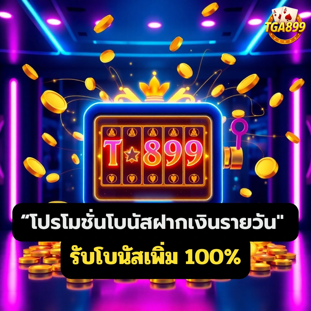 โปรโมชั่นโบนัสฝากเงินรายวัน รับโบนัส100
